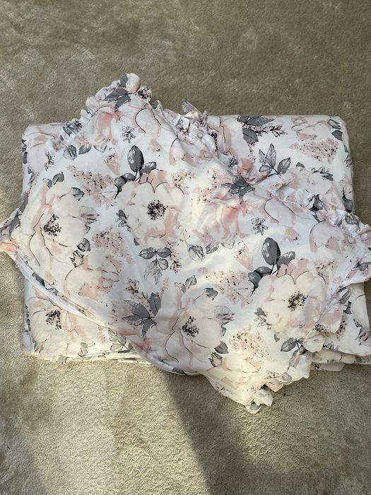 Pościel w różowe kwiaty 100x130