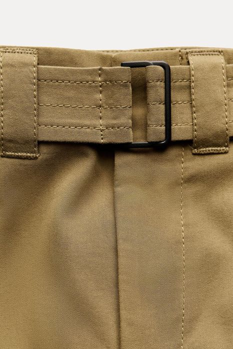 Штани (брюки) Zara, колір хакі, L