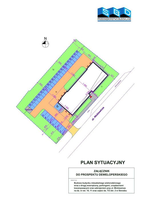 Nowe mieszkanie 42,24 m2 w Sieradzu ul.Mickiewicza5