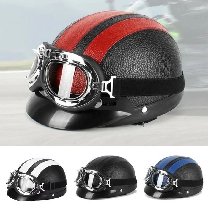 Capacete e óculos Mota 50cc (NOVO)