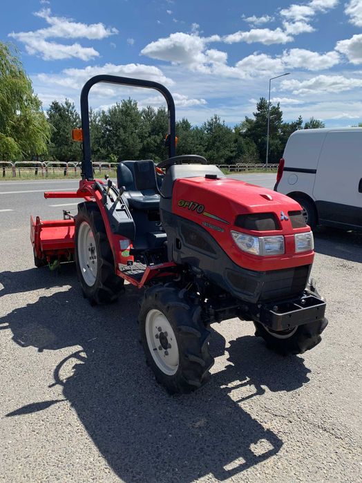 Traktorek Mitsubishi GF170 z glebogryzarką 17KM 4x4 2010r wspomaganie