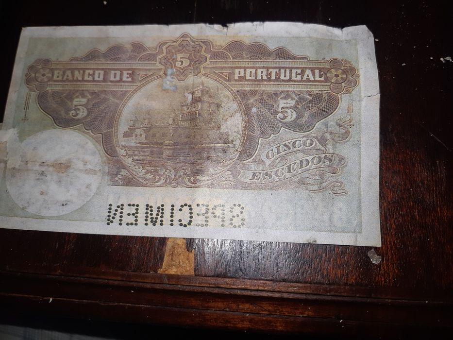 Notas antigas extremamente raras, com o nome SPECIMEN