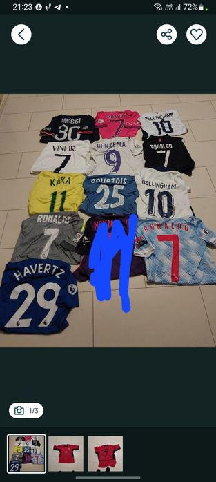 Продам футбольні форми розміра від S до XL