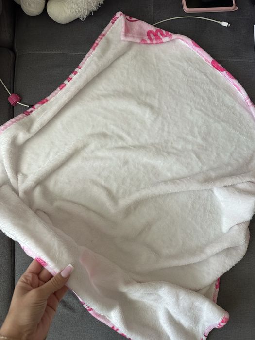 Nowy Kocyk Barbie różowy mięciutki