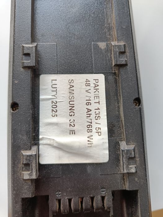 Bateria do roweru elektrycznego 48V 16Ah Samsung 32E – 768Wh