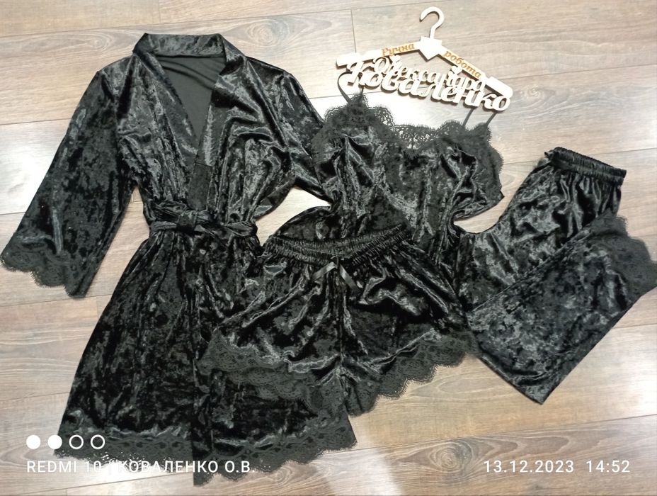 Велюрові піжамки 5в1-6в1