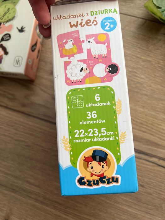 Puzzle edukacyjne z dziurką CzuCzu Wieś