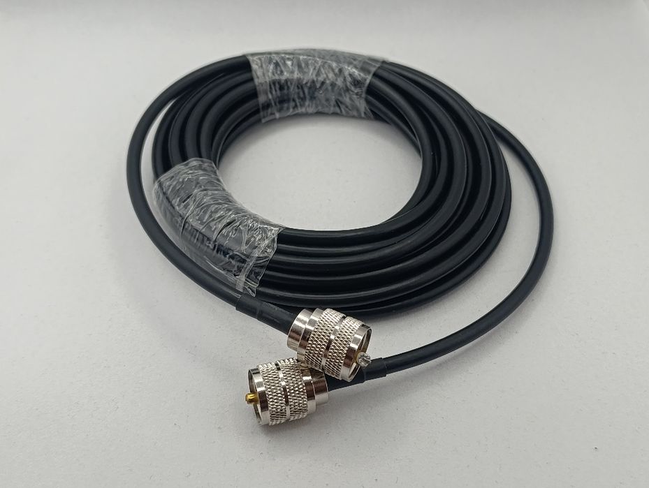 Vecys PL-259 UHF кабель RG400, 5 м, PL-259 male → PL-259 male