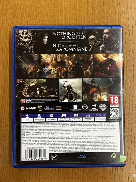 Shadow of War Cień Wojny PS4