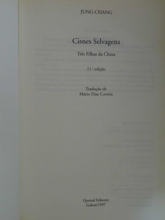 Cisnes Selvagens de Jung Chang