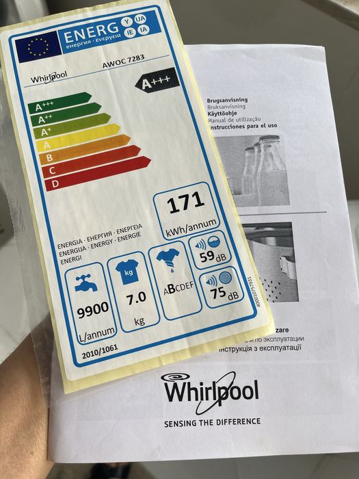 Máquina de lavar roupa WHIRLPOOL
