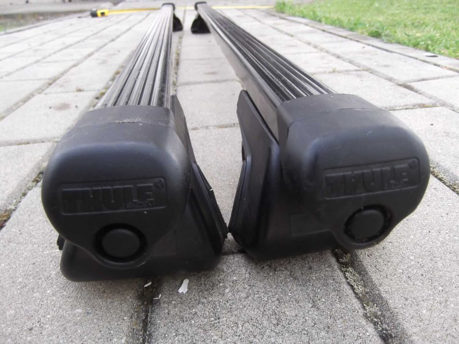 Bagażnik dachowy bazowy na relingi, grube relingi