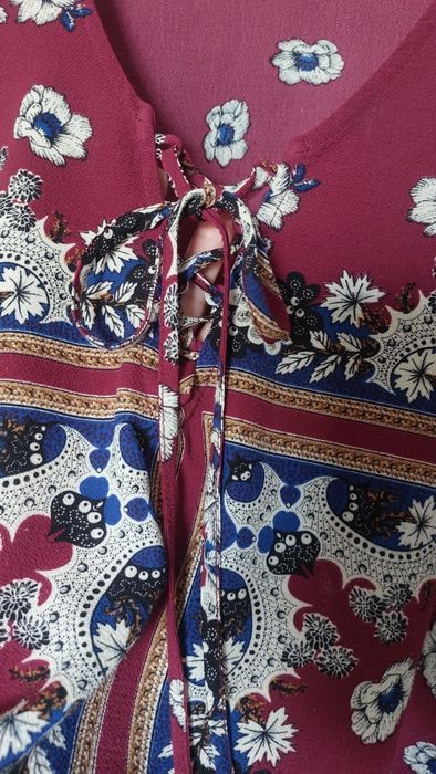 Asos Boohoo 42 letnia tunika w stylu boho
