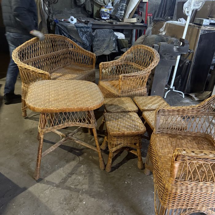 Комплект садових Меблів з Натурального Ротанга