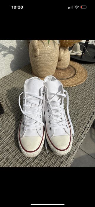 Trampki biale wysokie converse 39
