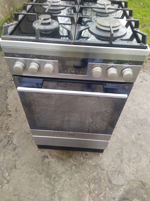 Kuchenka Amica INOX gazowo elektryczna