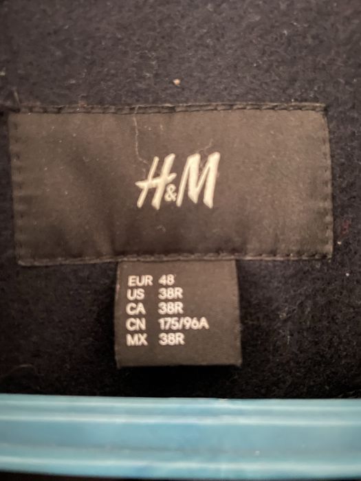 Plaszcz meski 48 granatowy