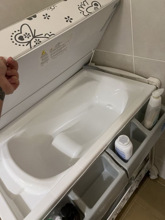 Trocador com banheira