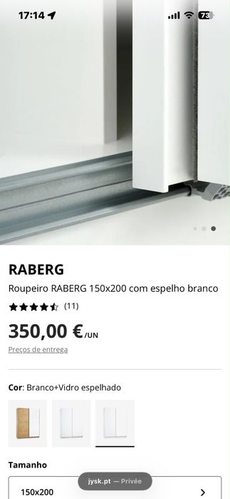 Roupeiro com espelho