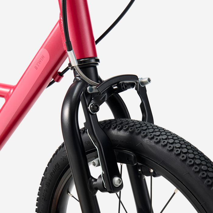 Bicicleta de Criança 16 polegadas 4-6 anos, DISCOVER 900 Rosa