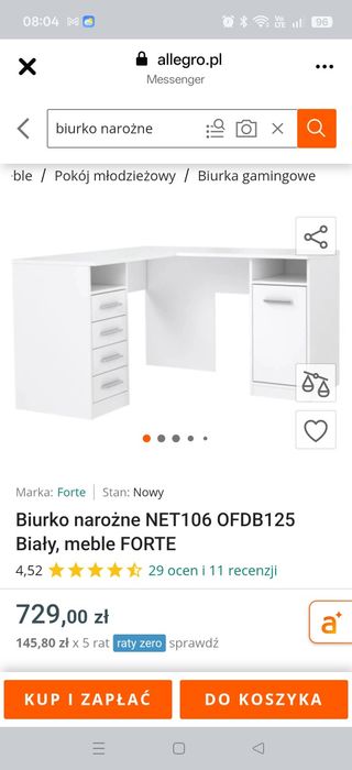 Sprzedam NOWE biurko