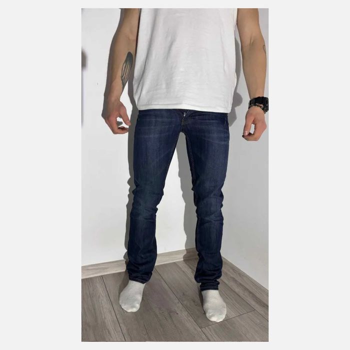 Versace Jeans Couture Italy Męskie Jeans Spodnie Slim Fit Niebieskie