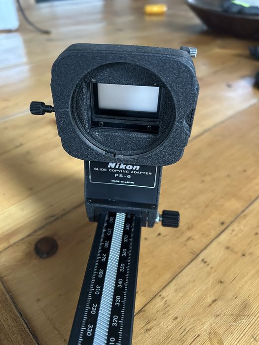 Nikon Bellows pb6 ps6 fole extensão adaptador slides