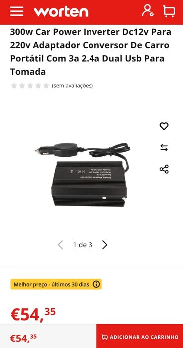 Inverter Dc12v Para 220v Adaptador Conversor