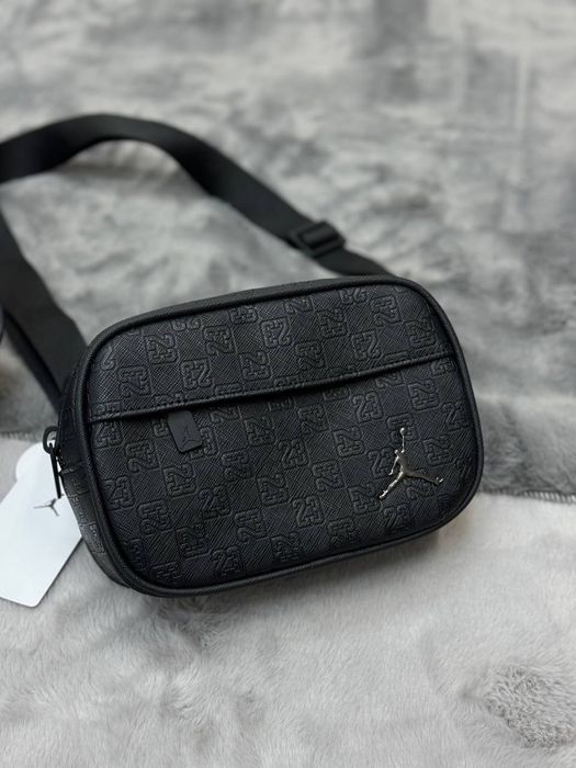 Месенджер Jordan / сумка джордан/ бананка джордан чорний/ барсетка