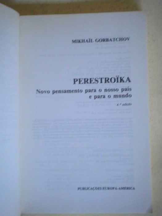 Perestroïka
de Mikhaïl Gorbatchov