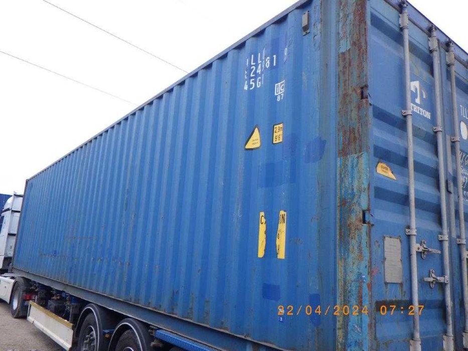 Kontener 40'HC, morski, używany - ilość ograniczona, promocja.