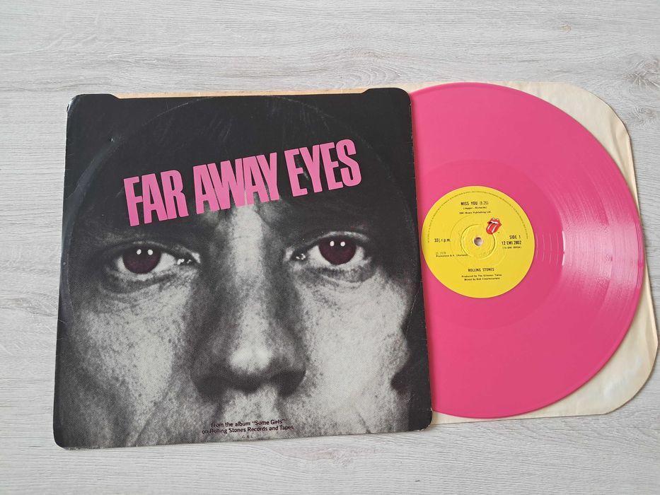 Rolling Stones  Miss You  WINYL UK  PINK  EX