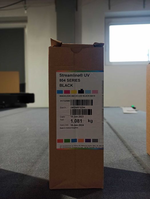 Farby UVLED Streamline 804 Magenta Cyan Black Yellow Light Cyan Magent