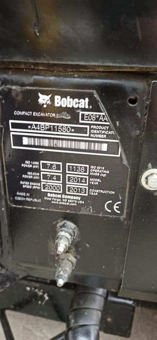 Bobcat e08 minikoparka cat Jcb kubota