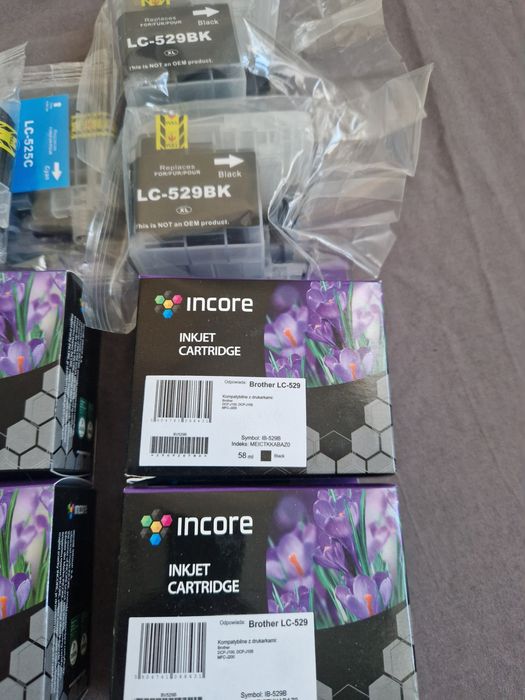 Tusze do Brother J105,  525, 529, 16 szt Szczecin