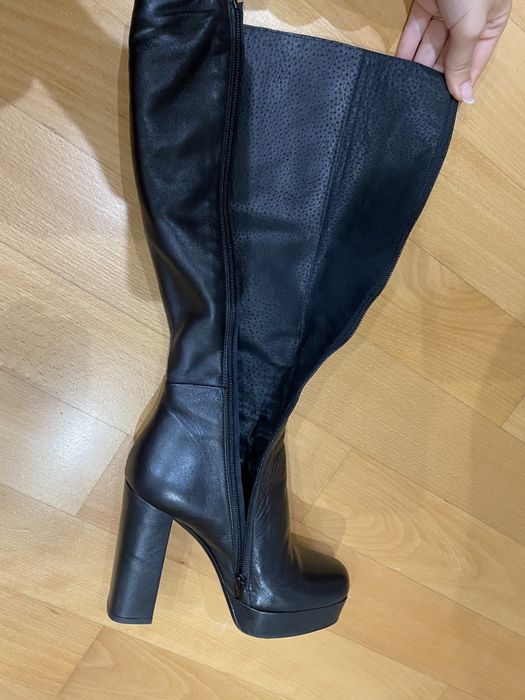 Botas cano alto pretas 36 prof