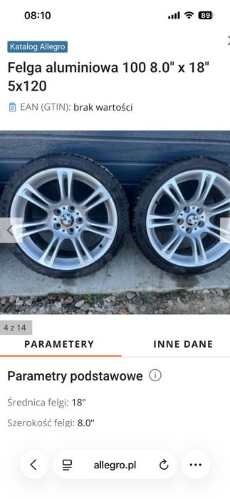 Felgi OE BMW 18 styling 350 M-pakiet f10 e90 f30 e60 x3