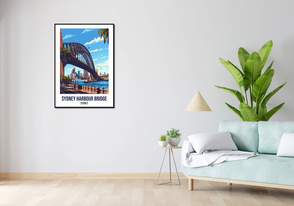 Plakat 67,5x95cm Sydney Harbour Bridge
