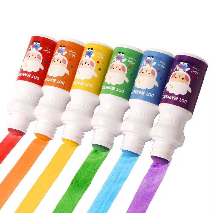 Набір для малювання SuperDots 6 кольорів + 12 художніх листів