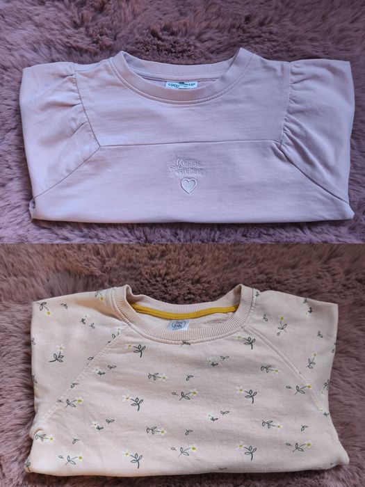 Bluza, bluzy dziecięce pudrowy róż