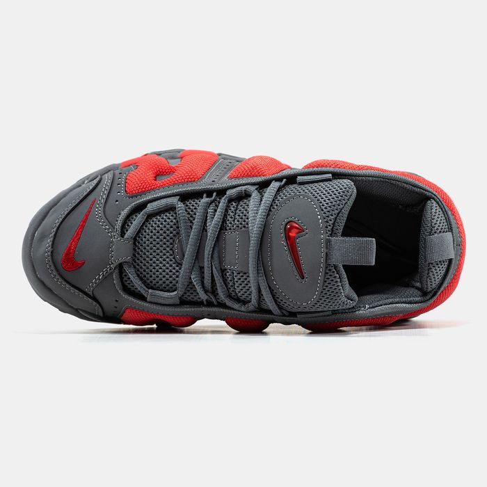 Кросівки Кроссовки Nike Air More Uptempo Low Grey Red Кросовки повсякденні