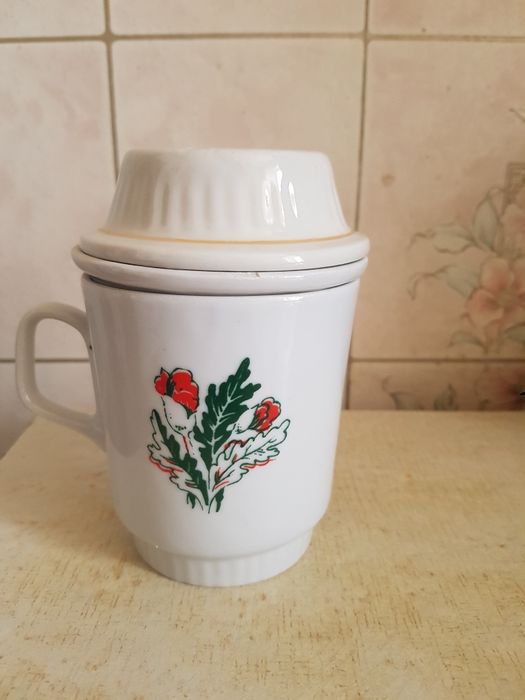 Чашка с ситечком. Винтаж.