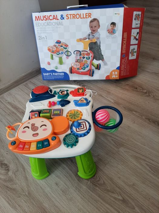 Chodzik, pchacz, stolik interaktywny