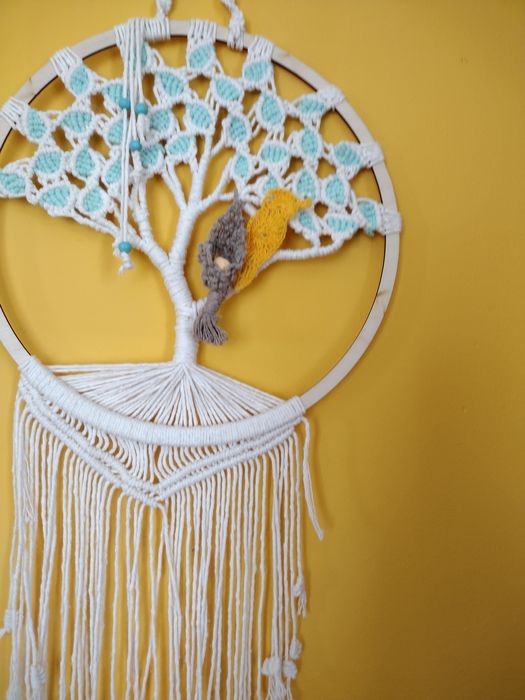 Drzewko ze sznurka makrama