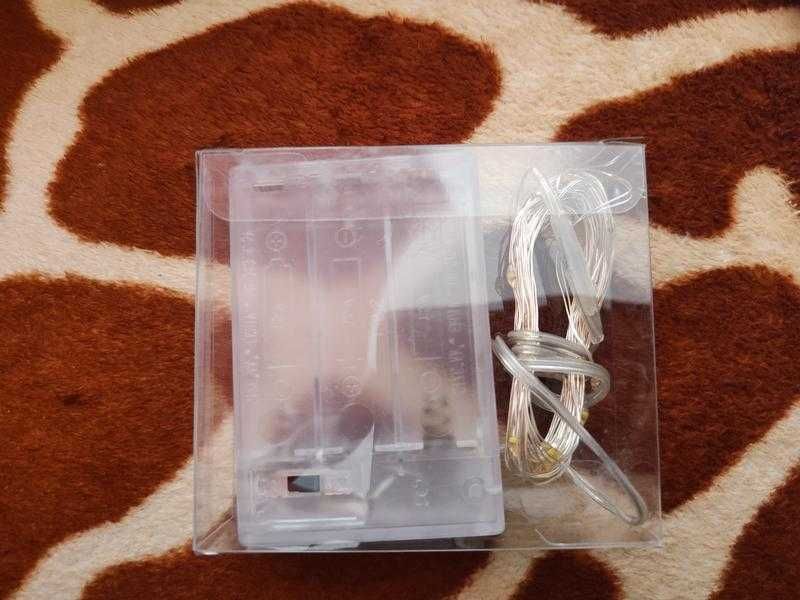 led гірлянда білого кольору 5м 50 led usb