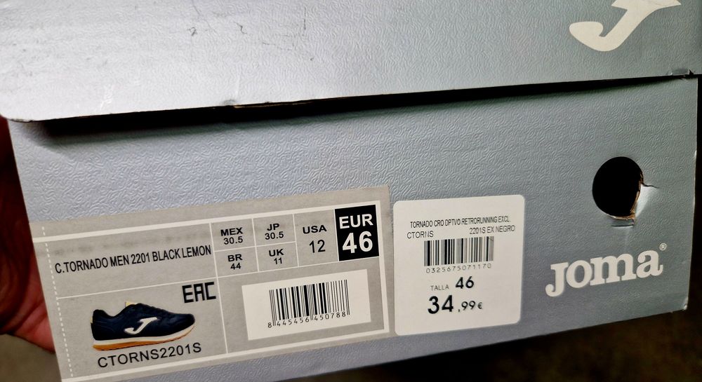 Tenis Joma original n- 45 em preto novos  na caixa
Para quem usa calça