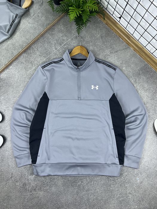 Чоловіча спортивна 1/3 зіп кофта фліска under armour оригінал розмір l xl