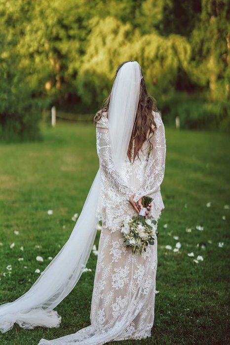 Suknia Ślubna w stylu Boho ( Kolekcja Anne-Marie) -  stan idealny
