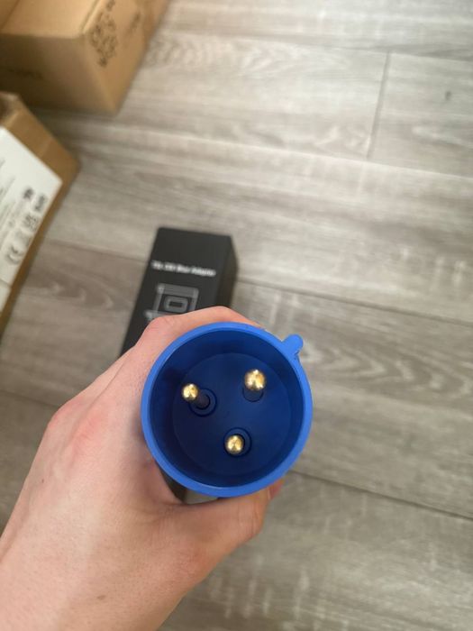 АКЦІЙНА ЦІНА‼️Хвіст адаптер 32А Синій Тесла GEN 2 adapter Tesla 16a перехідник оригінальна Тесла зарядка GEN 2/3 Америка