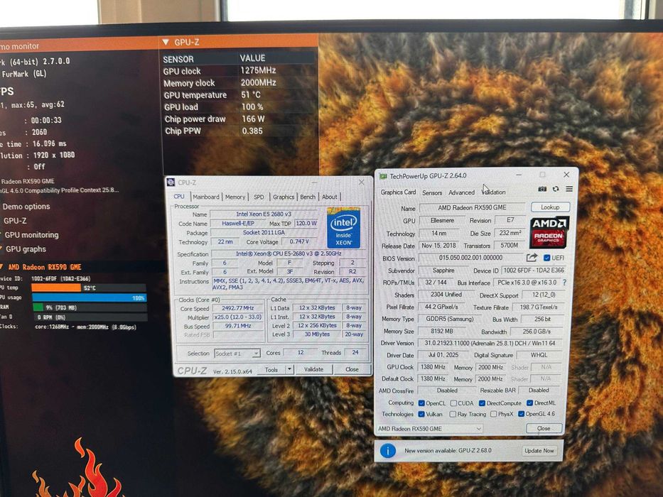 Готовий ПК: Xeon 12 ядер, RX590 8GB, SSD M.2